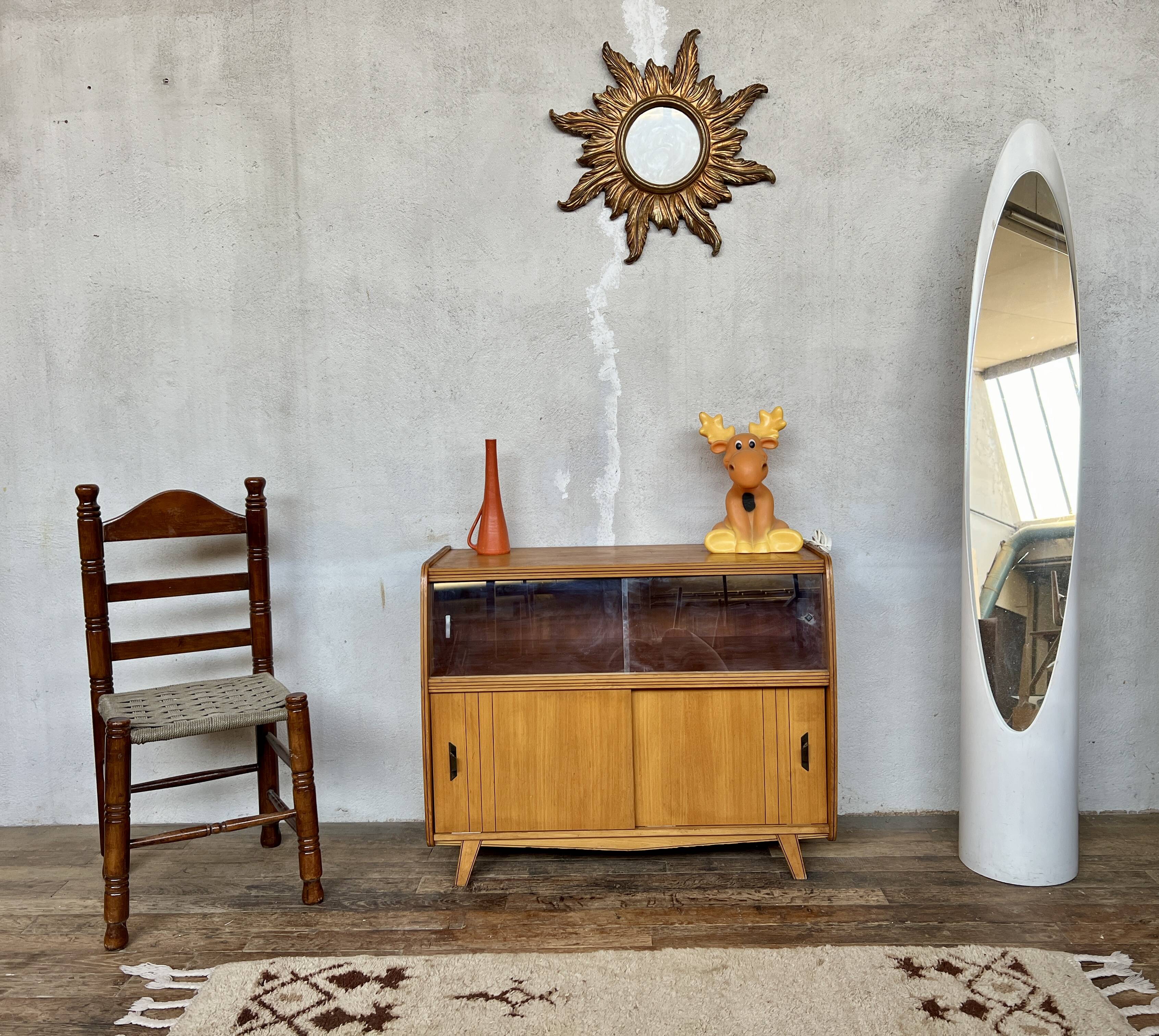 Vintage sideboard with compass feet