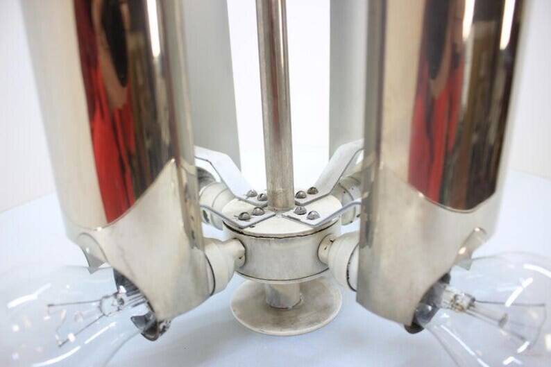 Art Deco Bauhaus Chrome Pendant, 1930s