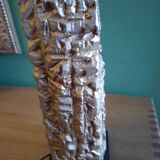 Vintage 80's lamp in gold metal