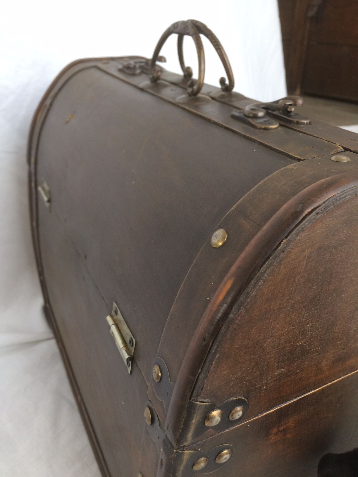 Old doctor wooden suitcase