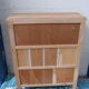 Bibus, small library, vintage raw wood 1960/70