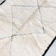Beni Ouarain Moroccan Berber carpet with diamonds engraved in the weft 2.18x1.21m