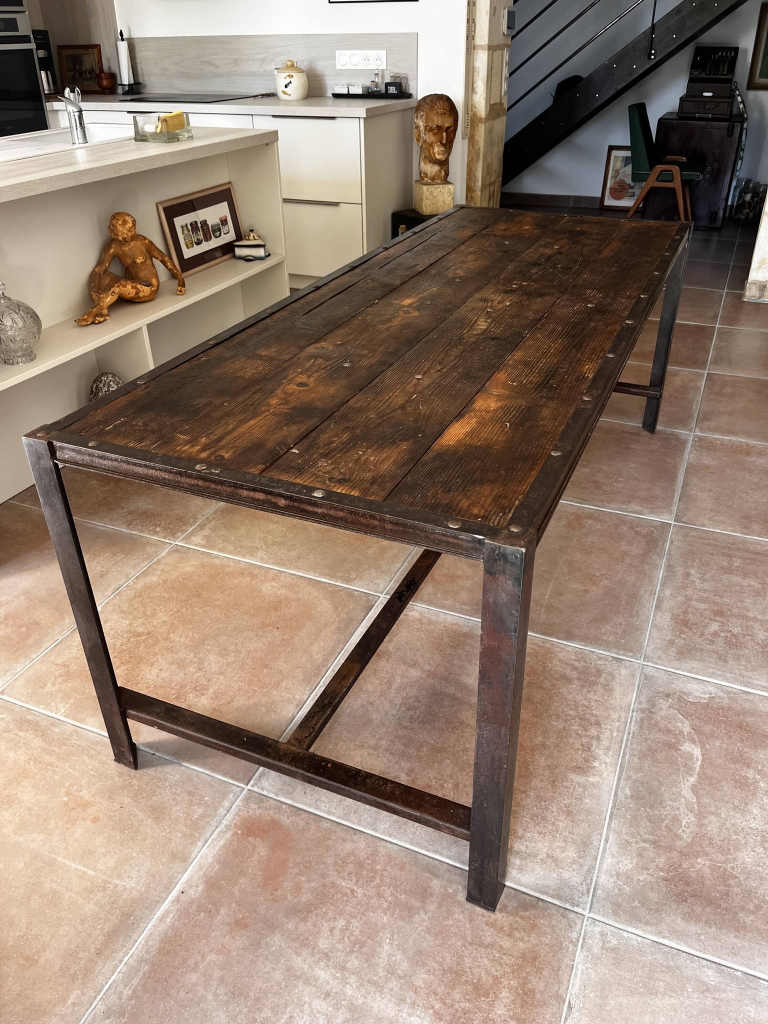 Table industrielle 200x79