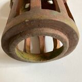 Tuscan lantern garden candle holder in ancient terracotta