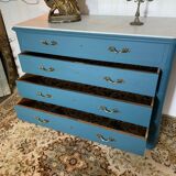 Marble top chest of drawers