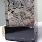 Pair of bookends, Art Deco fireplace decoration in antique marble from the 1920s-1930s.