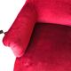 Napoleon III armchair in garnet velvet