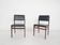 Set of 2 Topform dining chairs in black faux leather, The Netherlands 1950'