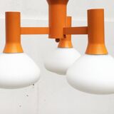 Orange Vintage Space Age Pendant Lamp