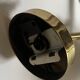 Brass and white opaline glass wall light, Arlus design 1950.