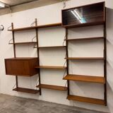 Vintage Scandinavian Teak Wall Unit by Poul Cadovius for Royal System, Cope