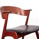 Danish armchair in teak and Skai, by Henning Kjaernulf for Korup Stolefabr.