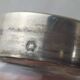 Antique table powder shaker, in engraved glass and solid silver, X