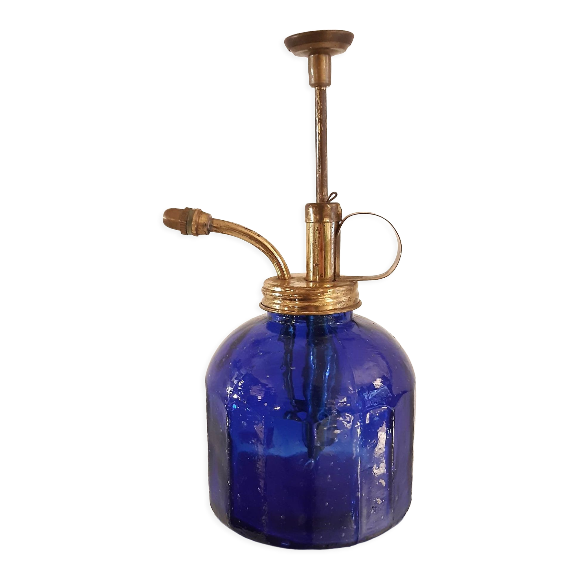 Old cobalt blue vaporizer burette