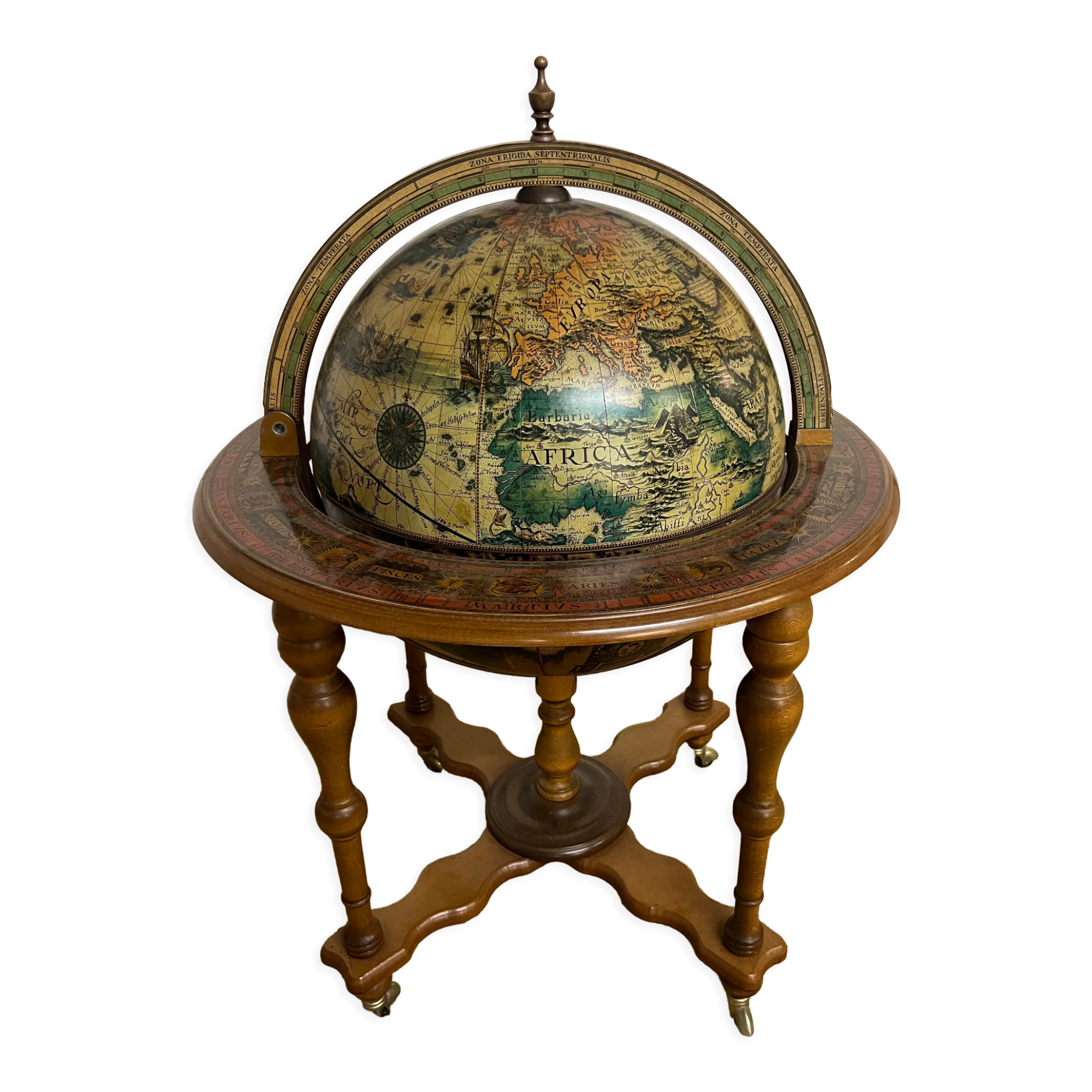 Bar globe world map