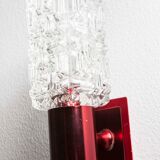 Pair of red wall light 1970