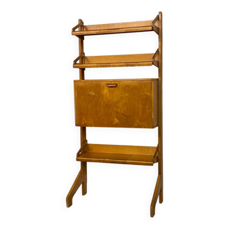 Secrétaire-bibliothèque Wall Cabinet Mid-Century par Cees Braakman pour Pastoe