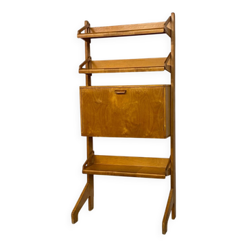 Mid-Century Wall Cabinet bookcase secretary by Cees Braakman for Pastoe