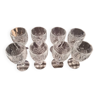 8 verres en cristal de luxe marque stennah dokter