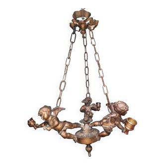 Suspension composé de 3 anges  en bronze