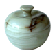 Handmade onyx bowl with lid from the 1970