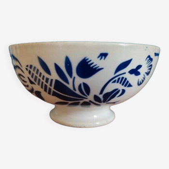 Digoin Badonviller ceramic bowl blue