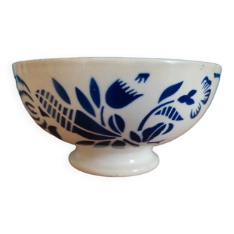Digoin Badonviller ceramic bowl blue