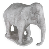 Large plaster elephant sculpture