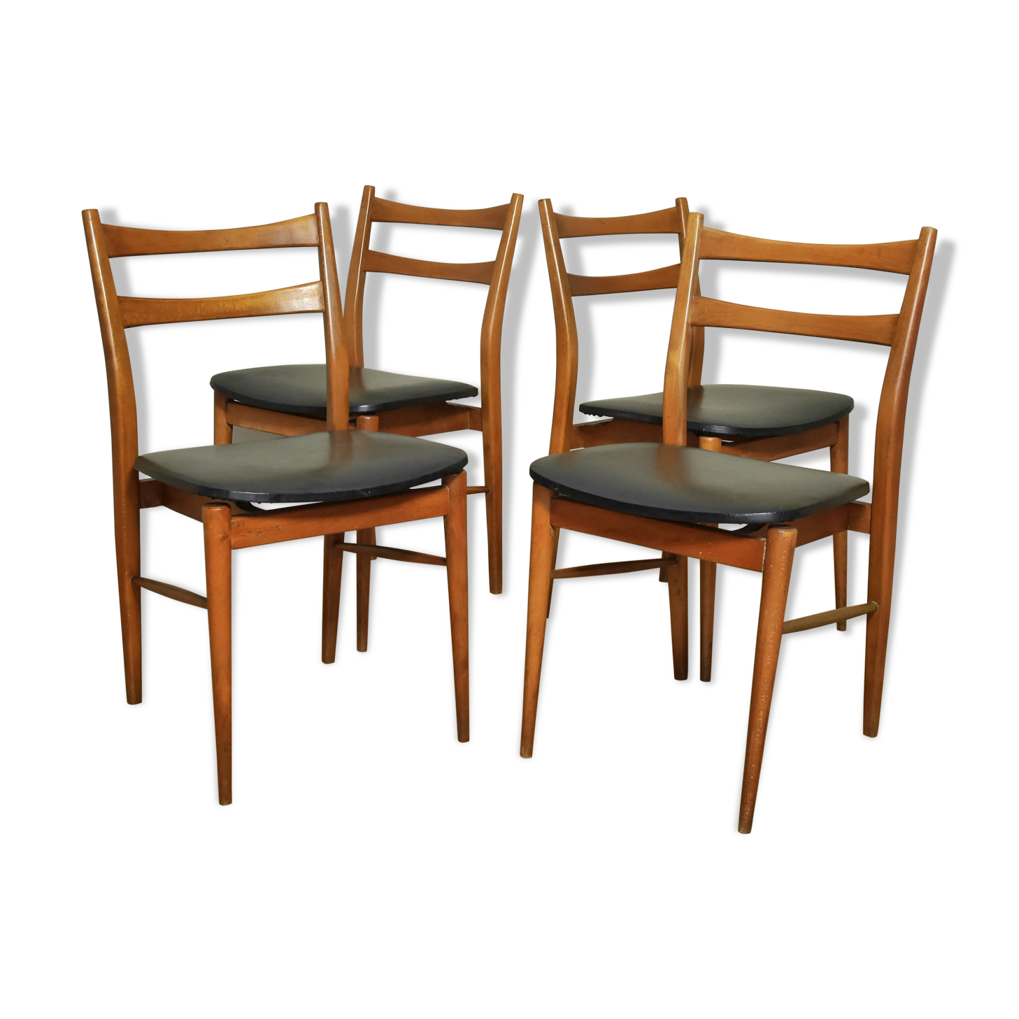 4 scandinavian chairs of the 1960