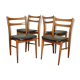 4 scandinavian chairs of the 1960