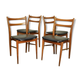 4 scandinavian chairs of the 1960