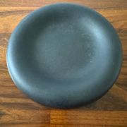 Memphis black ceramic pocket tray from the 80s