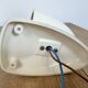 Industrial White Bakelite Wall Light with Milk Glass, 1950s