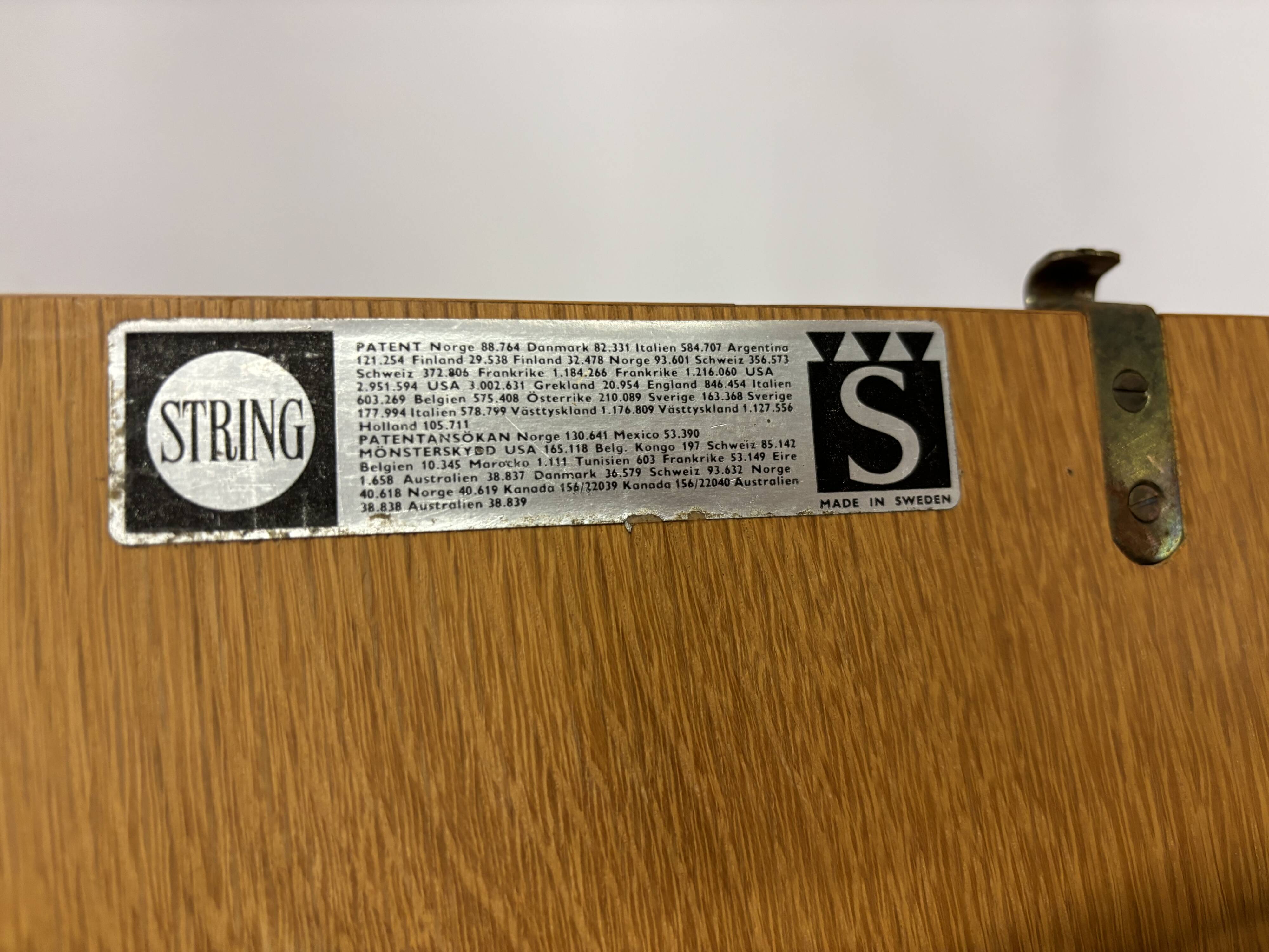 Mid century nisse strinning string wall system 1960