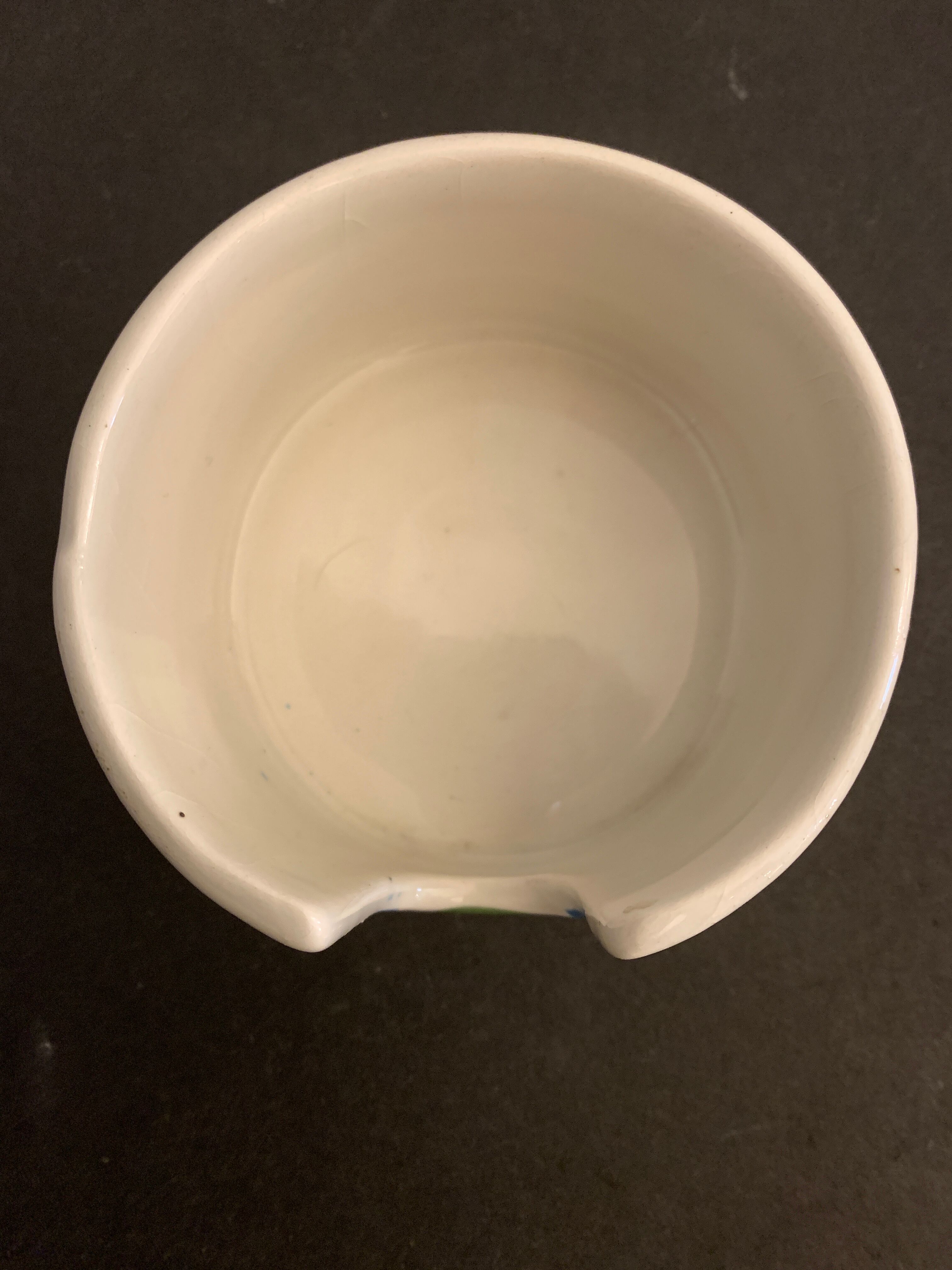 4 individual Italian ceramic stackable ashtrays with women's faces