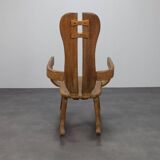 Brutalist Rocking Chair by De Puydt, 1970s