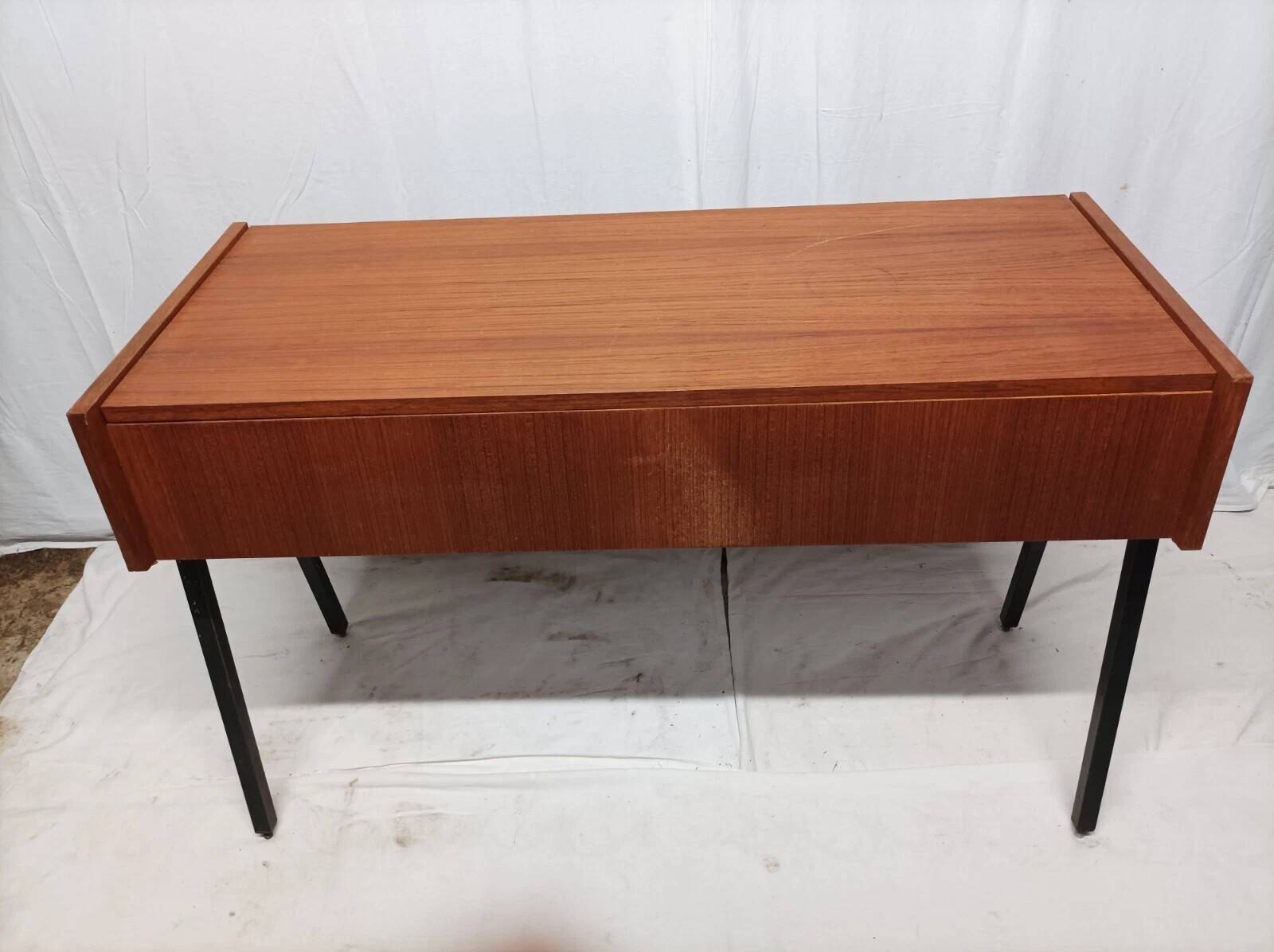 Vintage Wooden Chest Style Sewing Furniture
