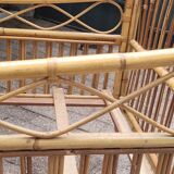 Lit enfant rotin 60's