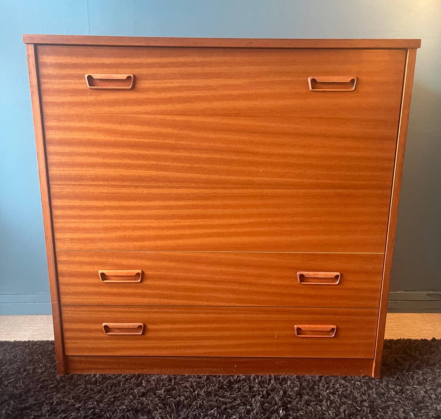 Commode lit escamotable scandinave année 70