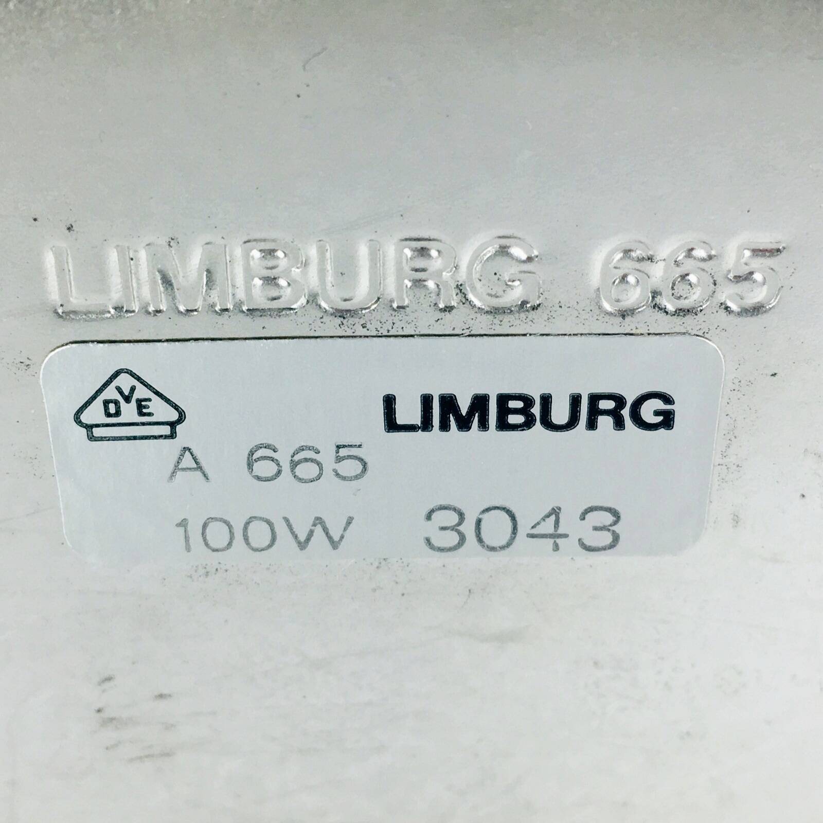 Plafonnier/Plafonnier Mid-Century en Verre Bullé Ambré par Helena Tynell pour Limburg, Allemagne, 1970