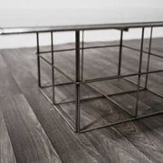 Table basse en acier, années 1970