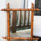 Vintage bamboo mirror