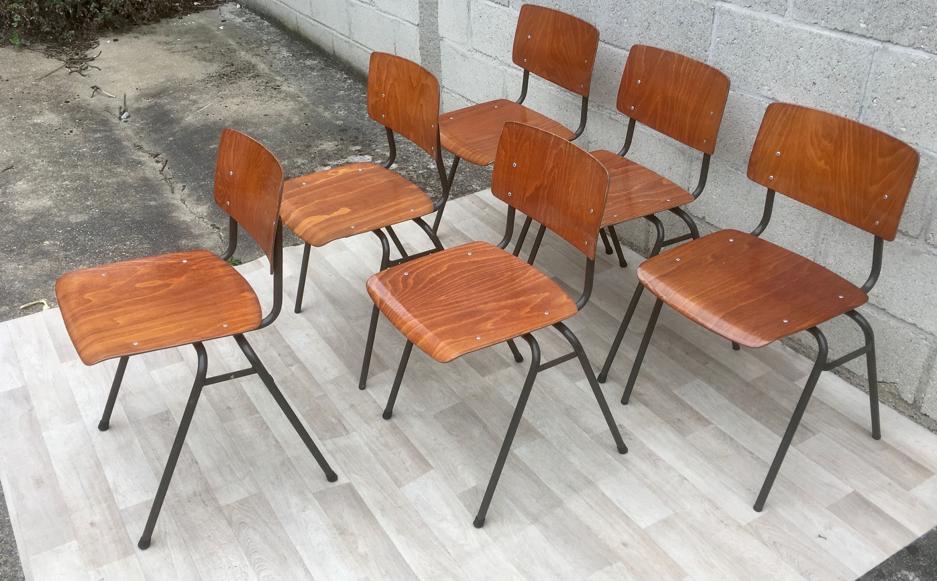 Set of 6 vintage Marko chairs