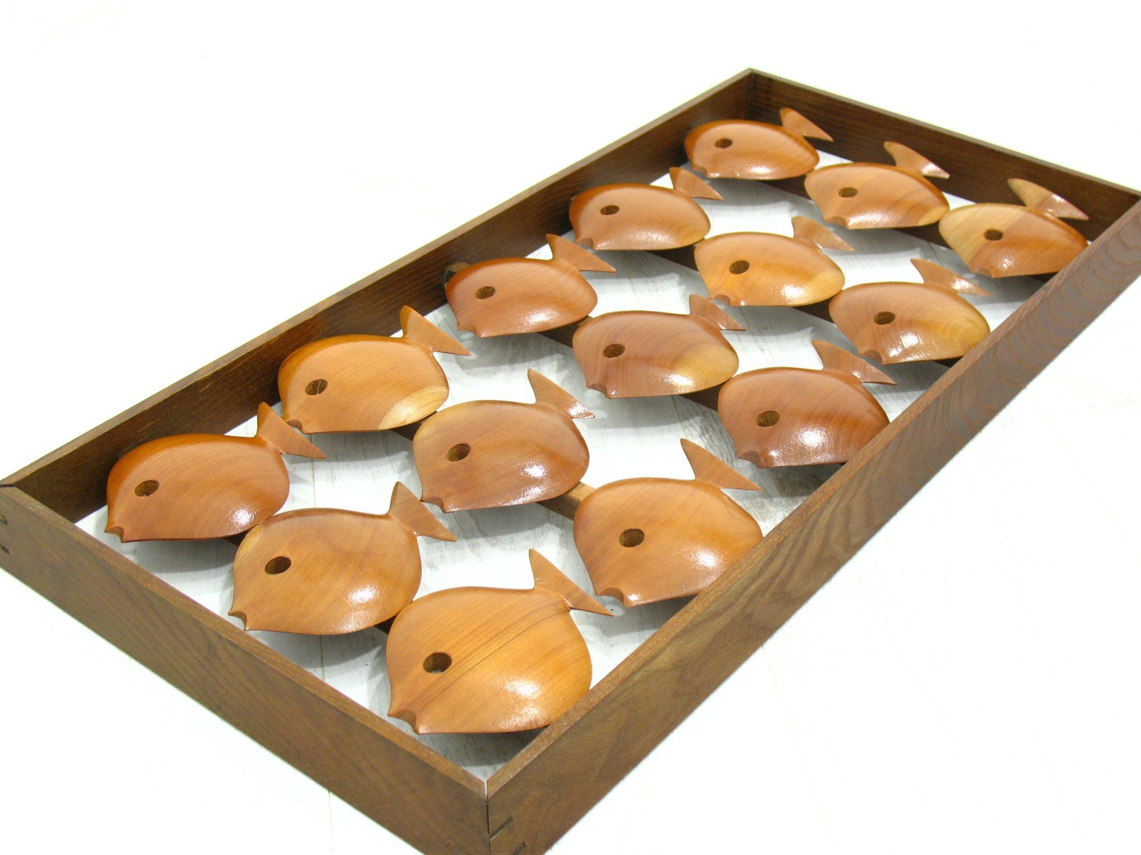 Wall decoration in teak, Denmark 70