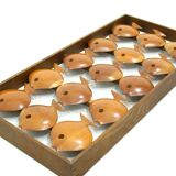 Wall decoration in teak, Denmark 70