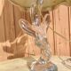 Lampe en cristal de Vannes forme libre , vintage