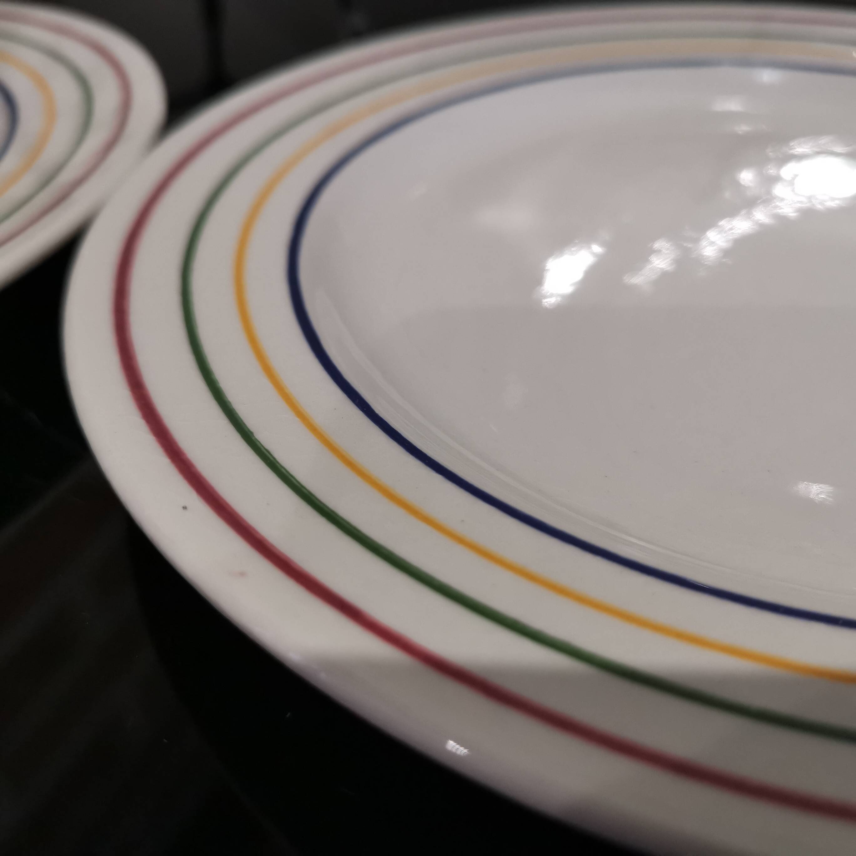 Série de 8 assiettes  à dessert Primula faïencerie italienne San Marciano Ceramiche