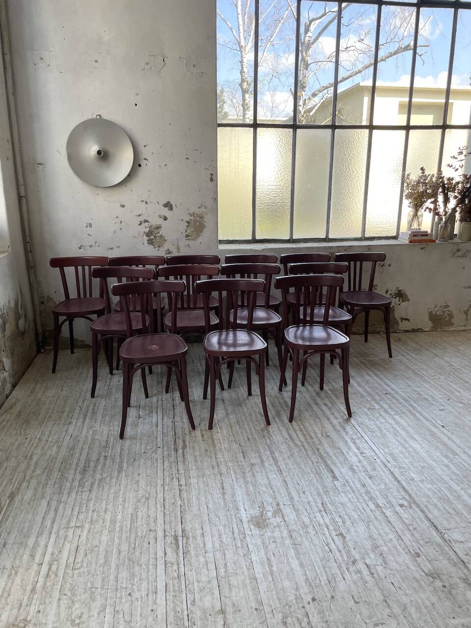 Set of 13 Japy bistro chairs, 1940