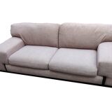 Beige 3-seater sofa, fully renovated.