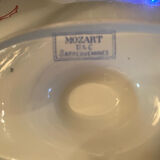 Mozart pattern earthenware gravy boat stamped Sarreguemines